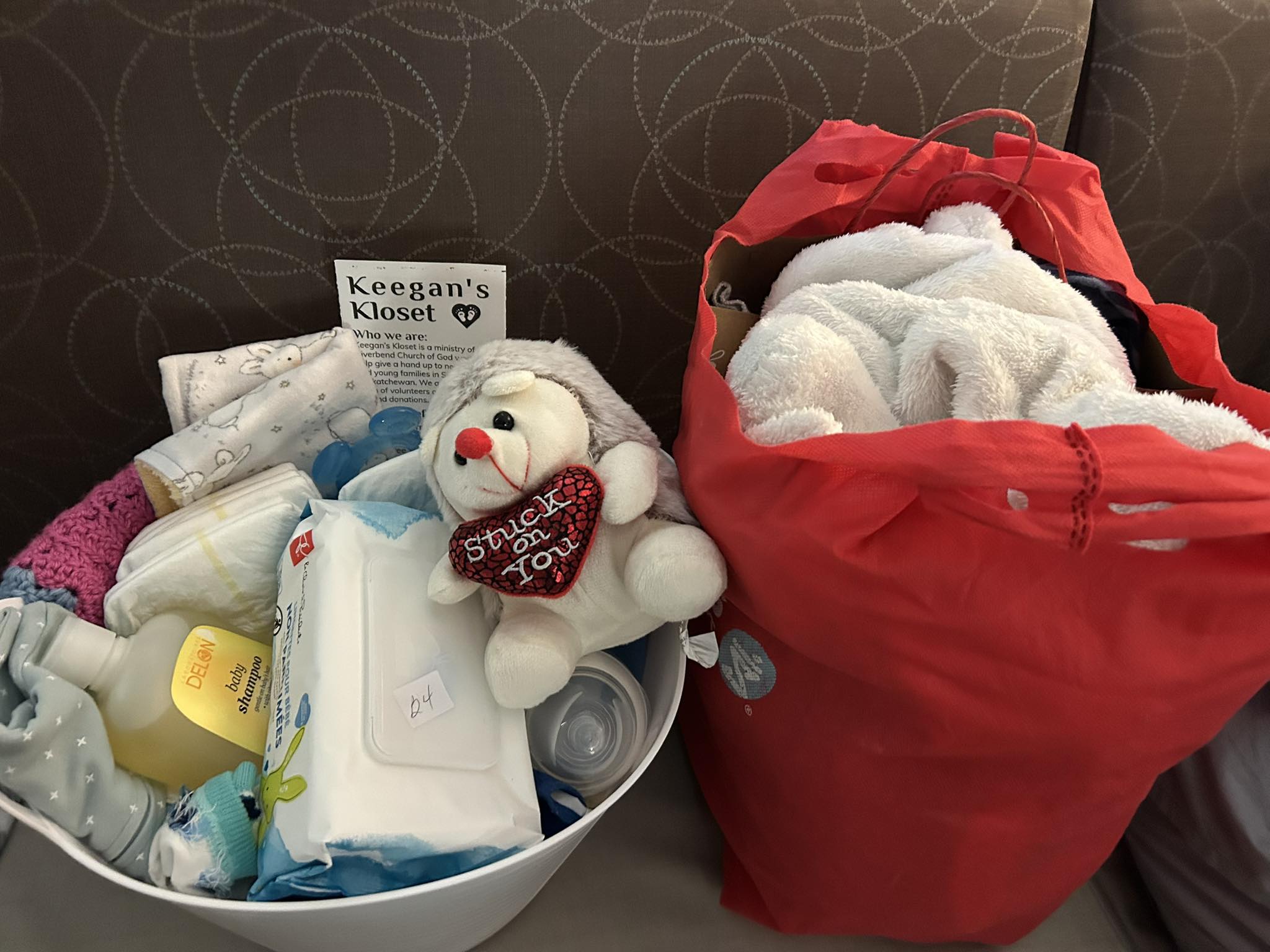 Newborn care baskets