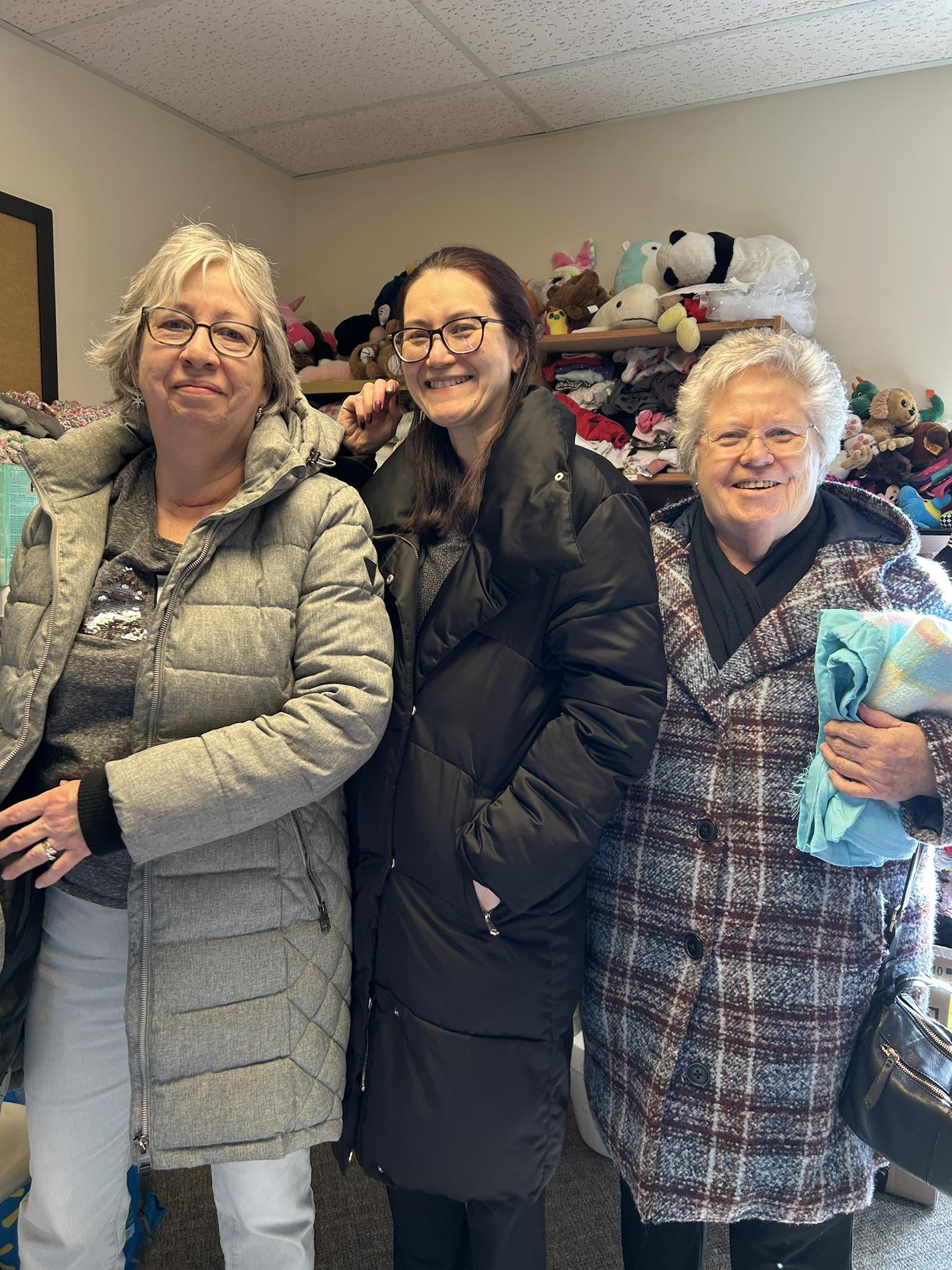 Community volunteers working together